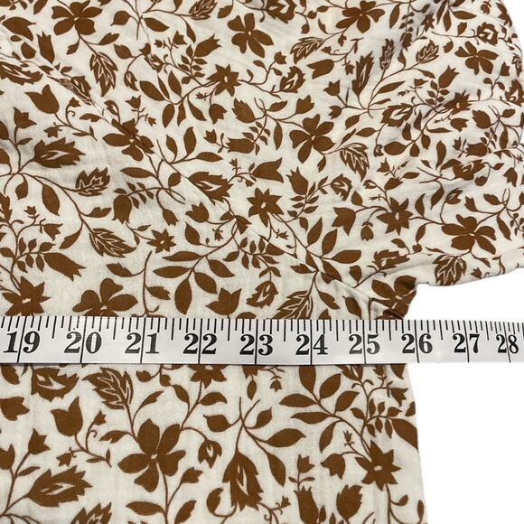 Old Navy Shirred Double Weave Blouse Open Neck - Picture 8 of 8